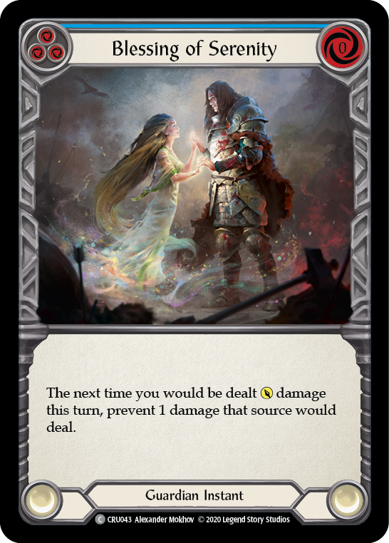 Blessing of Serenity (Blue) (CRU043) [Crucible of War]
