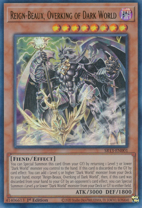 Reign-Beaux, Overking of Dark World (SR13-EN001) [Structure Deck: Dark World]