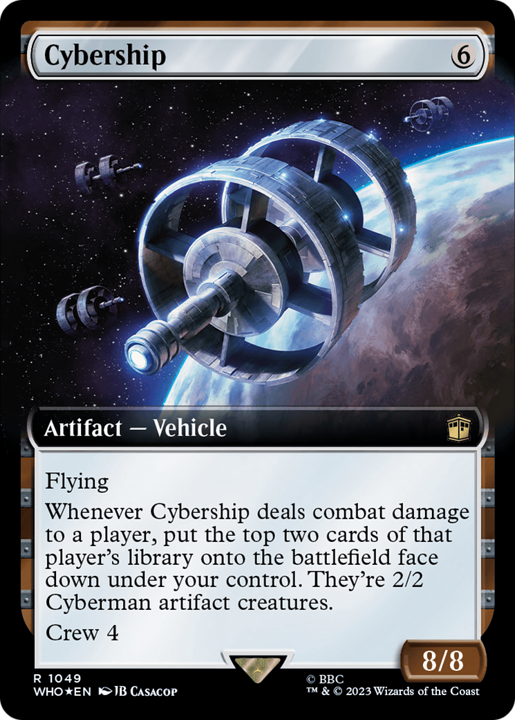 Cybership (Extended Art) (Surge Foil) (1049) [Universes Beyond: Doctor Who]