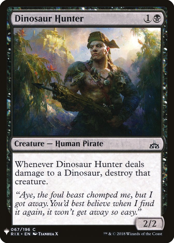 Dinosaur Hunter (67) [The List Reprints]