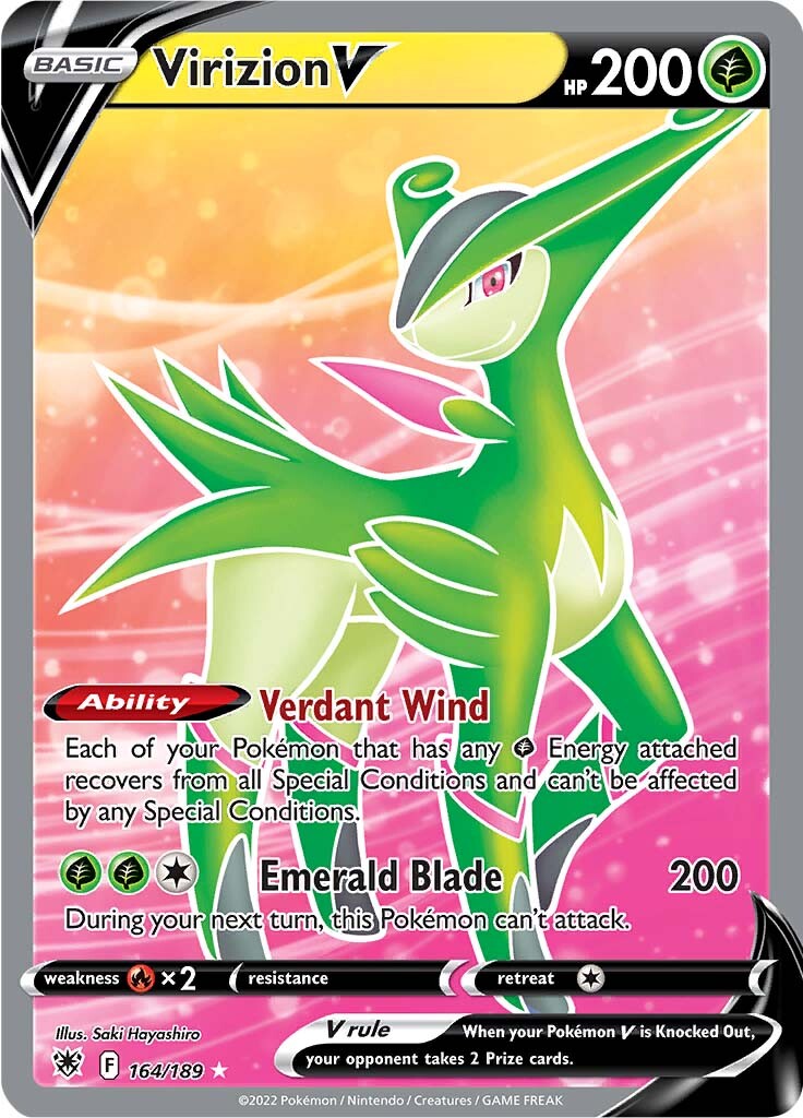 Virizion V (Full Art) (164/189) [SWSH10: Astral Radiance]