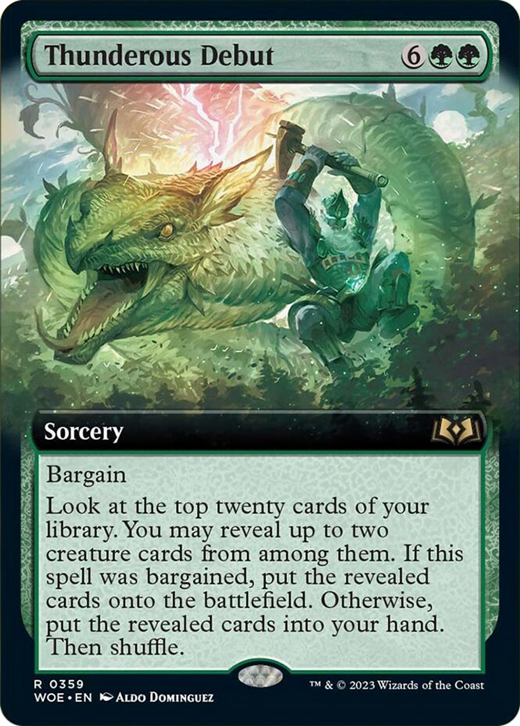 Thunderous Debut (Extended Art) (359) [Wilds of Eldraine]