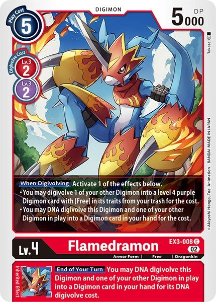 Flamedramon (EX3-008 C) [Revision Pack Cards]