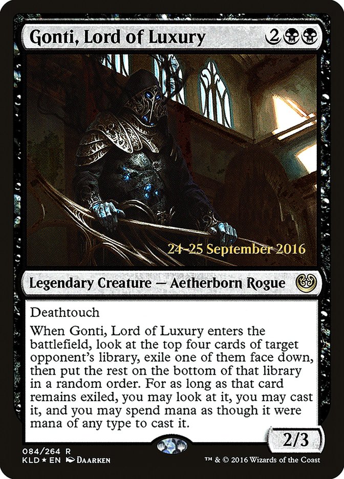Gonti, Lord of Luxury (84) [Prerelease Cards]