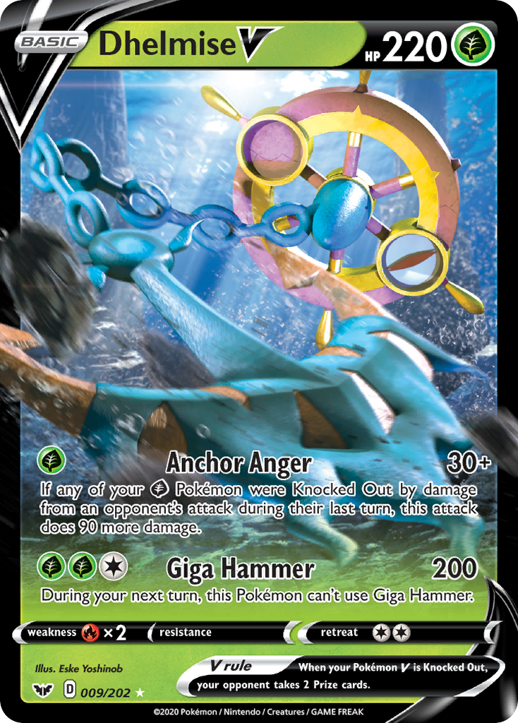Dhelmise V (009/202) [SWSH01: Sword & Shield Base Set]