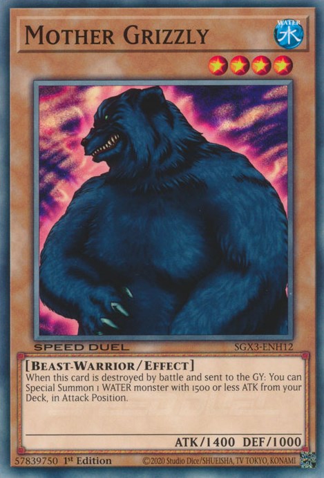 Mother Grizzly (SGX3-ENH12) [Speed Duel GX: Duelists of Shadows]