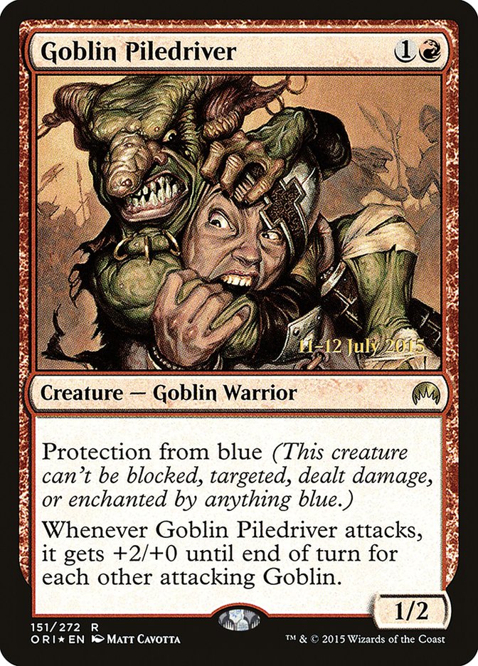 Goblin Piledriver (151) [Prerelease Cards]