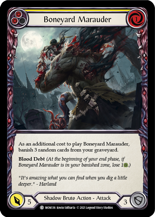 Boneyard Marauder (Yellow) (MON136) [Monarch]