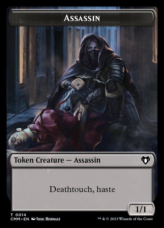 Eldrazi // Assassin Double-Sided Token (1 // 14) [Commander Masters]