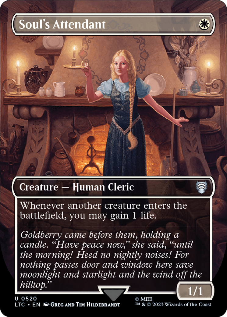 Soul's Attendant (Borderless) (520) [Commander: The Lord of the Rings: Tales of Middle-earth]