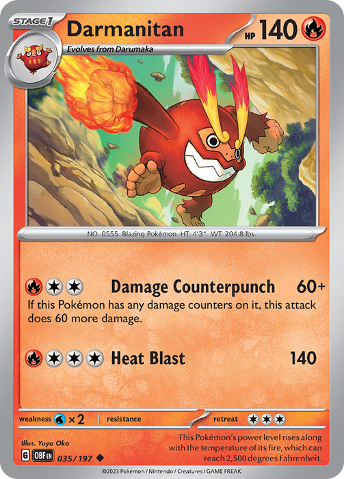 Darmanitan (035/197) [Scarlet & Violet: Obsidian Flames]