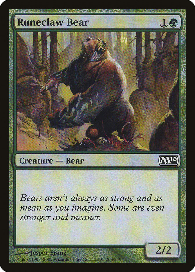 Runeclaw Bear (203) [Magic 2010 (M10)]