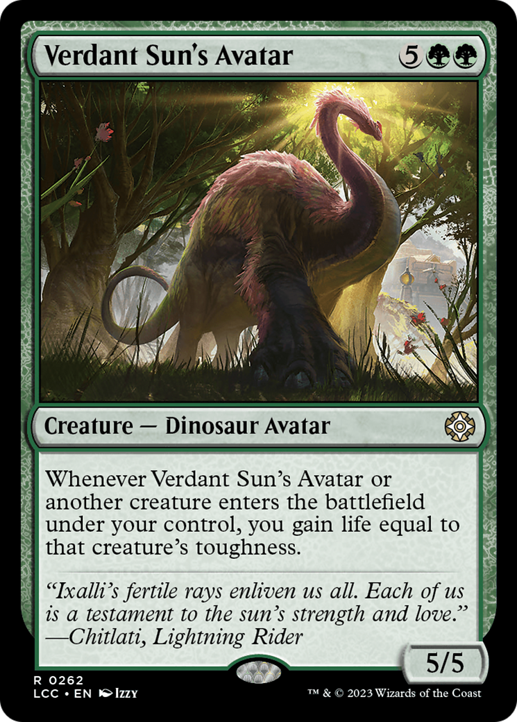Verdant Sun's Avatar (262) [Commander: The Lost Caverns of Ixalan]