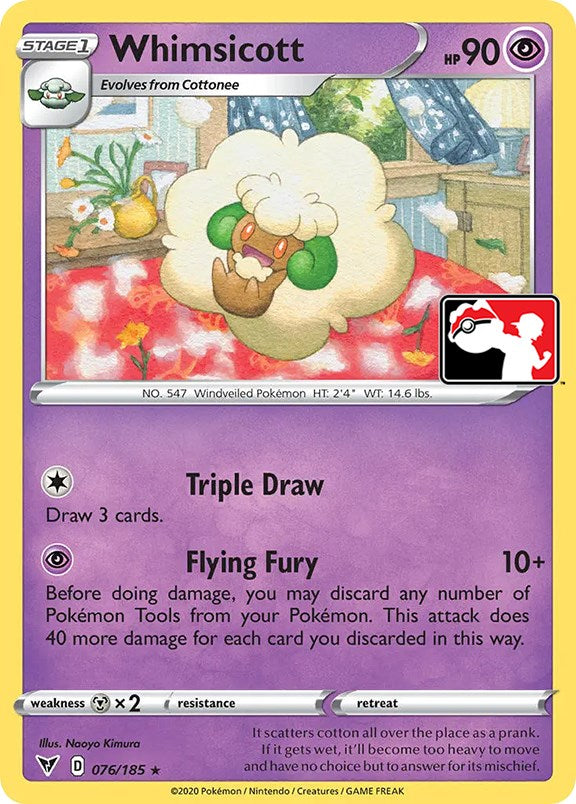 Whimsicott (076/185) [Prize Pack Series Cards]