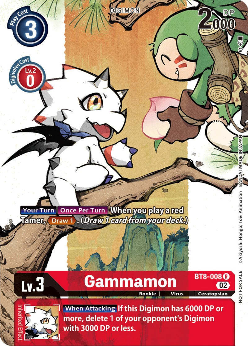 Gammamon (Digimon Illustration Competition Pack 2022) (BT8-008 R) [Dimensional Phase]