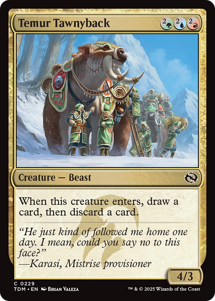 Temur Tawnyback (229) [Tarkir: Dragonstorm]