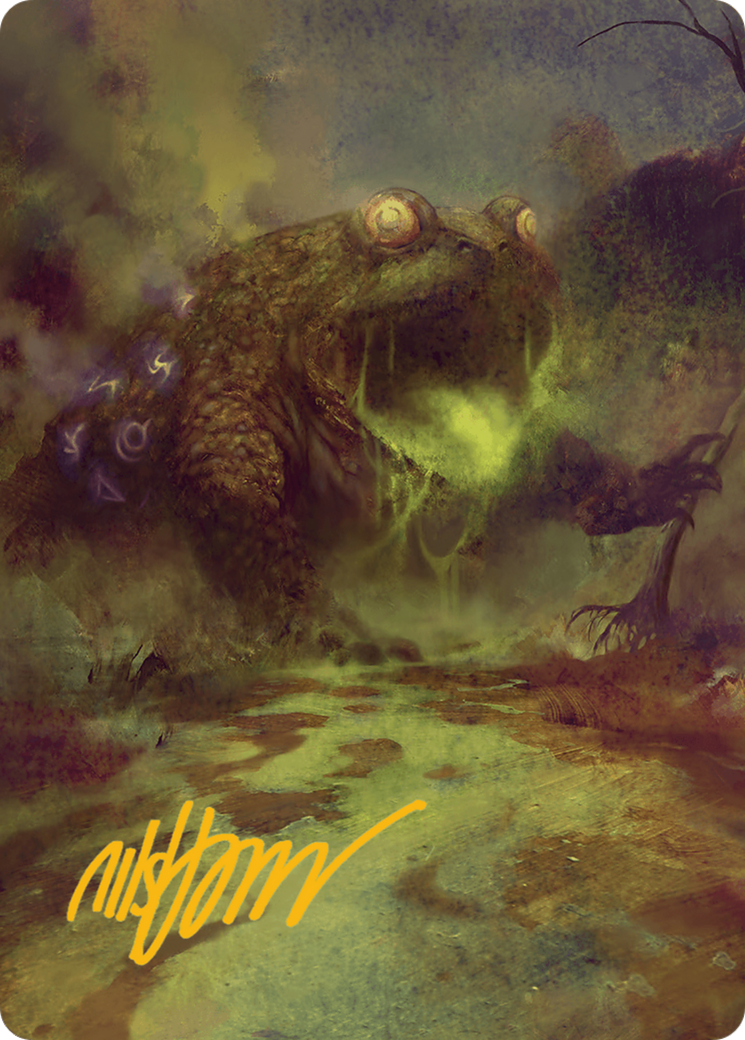 The Gitrog Monster Art Card (Gold-Stamped Signature) (52) [Art Series: Bloomburrow]