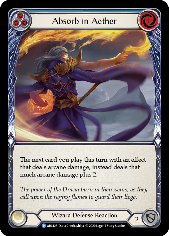 Absorb in Aether (Blue) (ARC125) [Arcane Rising]