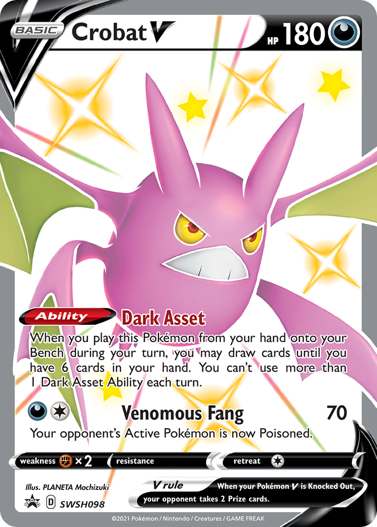 Crobat V - SWSH098 (SWSH098) [SWSH: Sword & Shield Promo Cards]