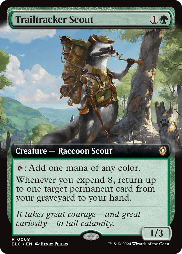 Trailtracker Scout (Extended Art) (68) [Commander: Bloomburrow]
