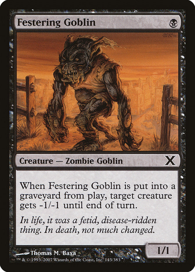 Festering Goblin (143) [10th Edition]