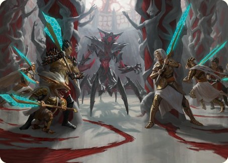 Goldwardens' Gambit Art Card (29) [Art Series: Phyrexia: All Will Be One]