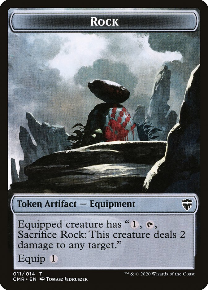 Rock Token (11) [Commander Legends]