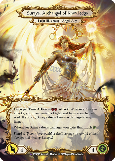 Invoke Suraya // Suraya, Archangel of Knowledge (Marvel) (DYN212) [Dynasty]