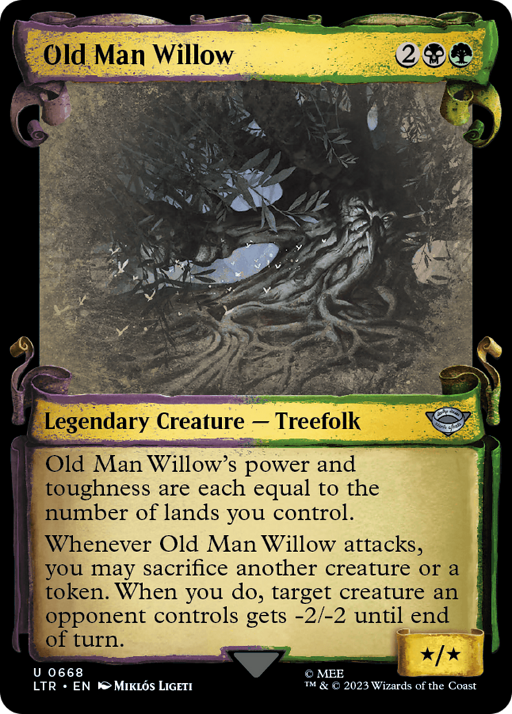 Old Man Willow (Showcase Scrolls) (668) [Universes Beyond: The Lord of the Rings: Tales of Middle-earth]