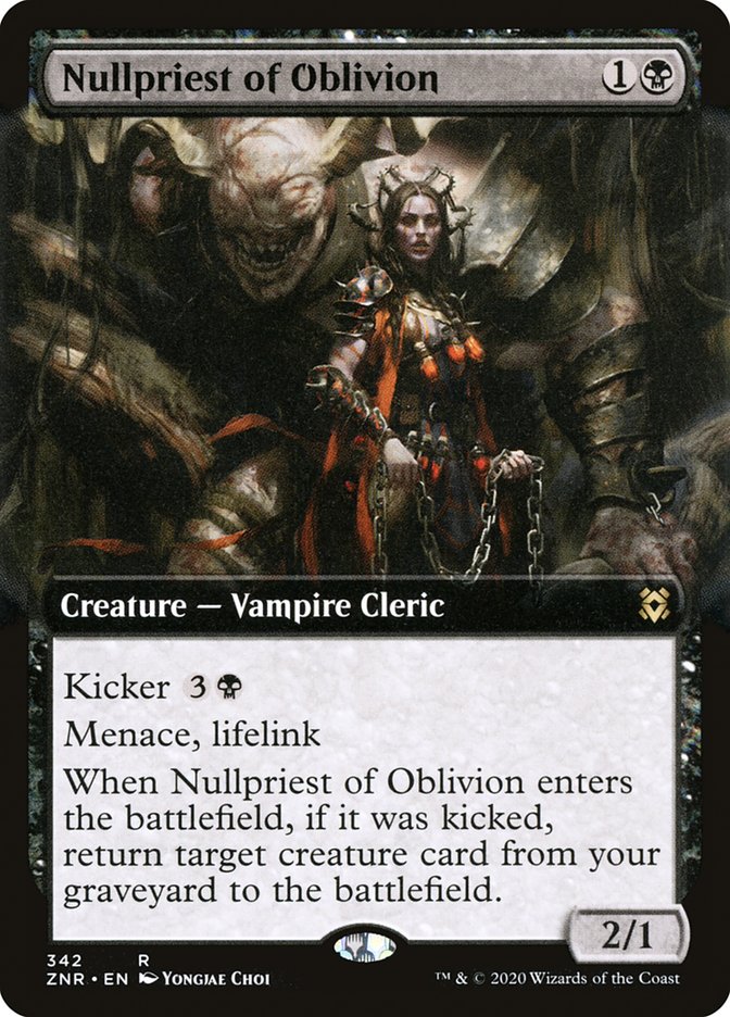 Nullpriest of Oblivion (Extended Art) (342) [Zendikar Rising]