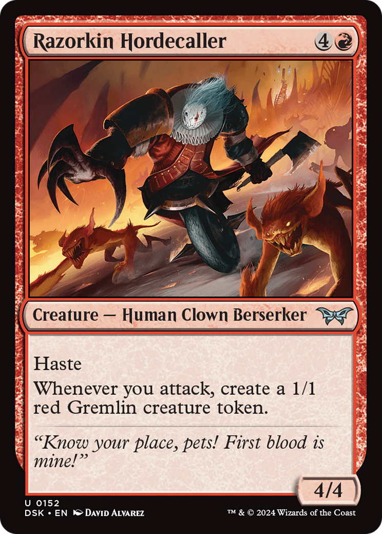 Razorkin Hordecaller (152) [Duskmourn: House of Horror]
