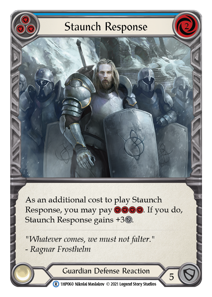 Staunch Response (Blue) (1HP060) [History Pack Vol.1]