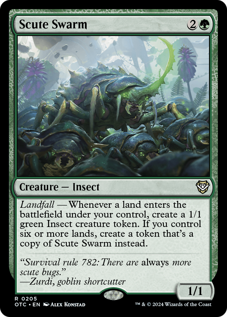Scute Swarm (205) [Commander: Outlaws of Thunder Junction]
