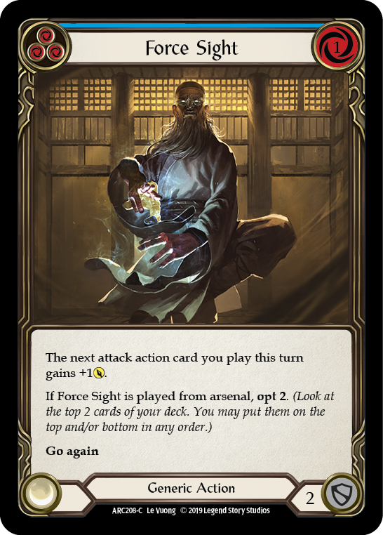 Force Sight (Blue) (ARC208) [Arcane Rising]