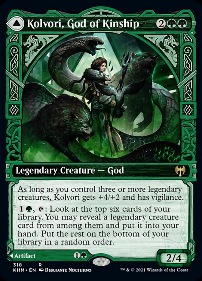 Kolvori, God of Kinship (Showcase) (318) [Kaldheim]