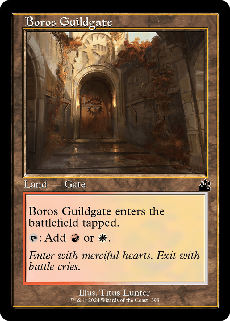 Boros Guildgate (Retro Frame) (398) [Ravnica Remastered]
