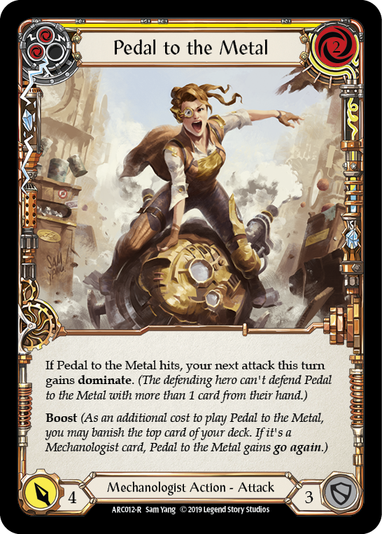 Pedal to the Metal (Yellow) (ARC012) [Arcane Rising]