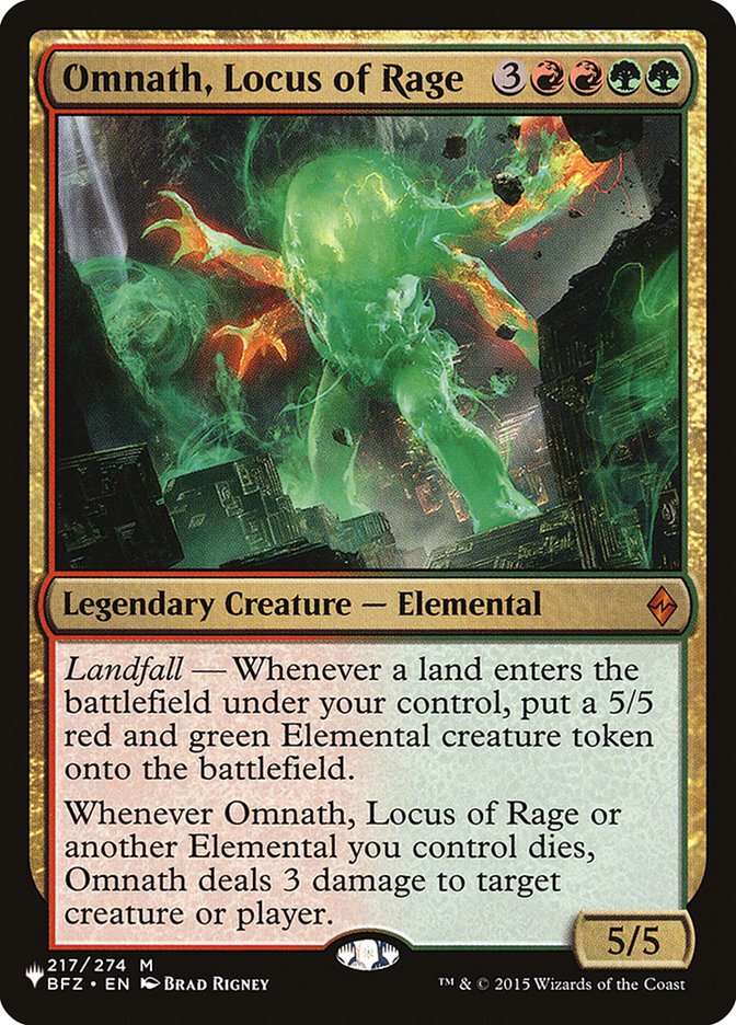 Omnath, Locus of Rage (217/274) [The List Reprints]