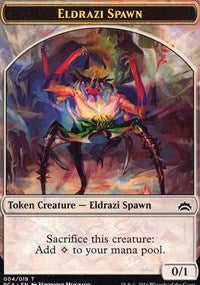 Eldrazi Spawn (004) // Eldrazi Double-Sided Token (4 // 1) [Planechase Anthology]