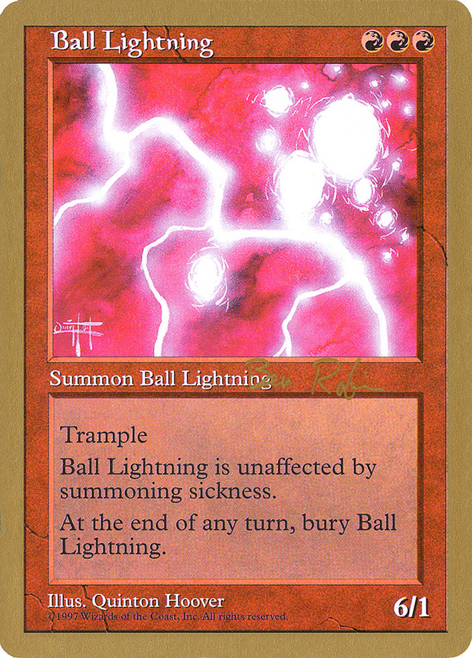 Ball Lightning - 1998 Ben Rubin (5ED) [World Championship Decks]