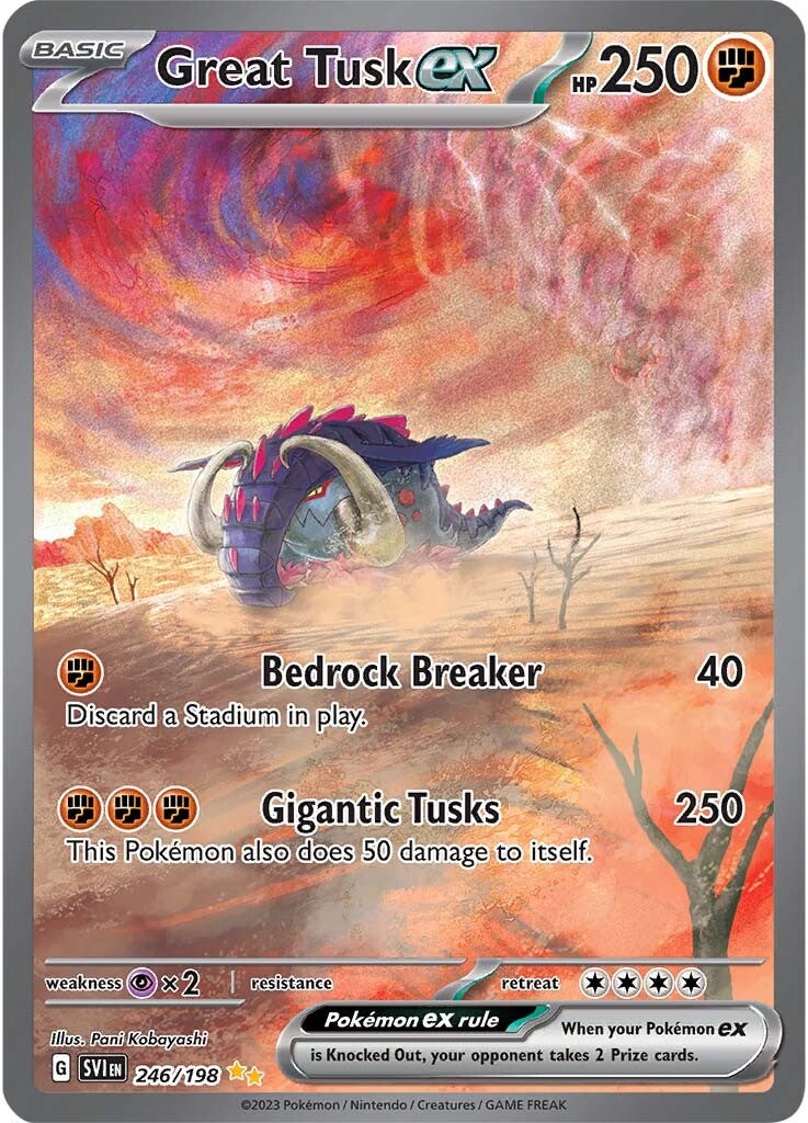 Great Tusk ex (246/198) [SV01: Scarlet & Violet Base Set]