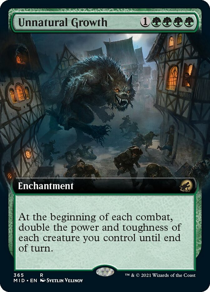 Unnatural Growth (Extended Art) (365) [Innistrad: Midnight Hunt]