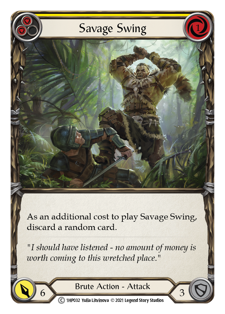 Savage Swing (Yellow) (1HP032) [History Pack Vol.1]