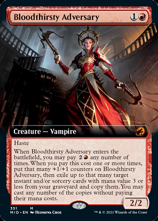 Bloodthirsty Adversary (Extended Art) (351) [Innistrad: Midnight Hunt]