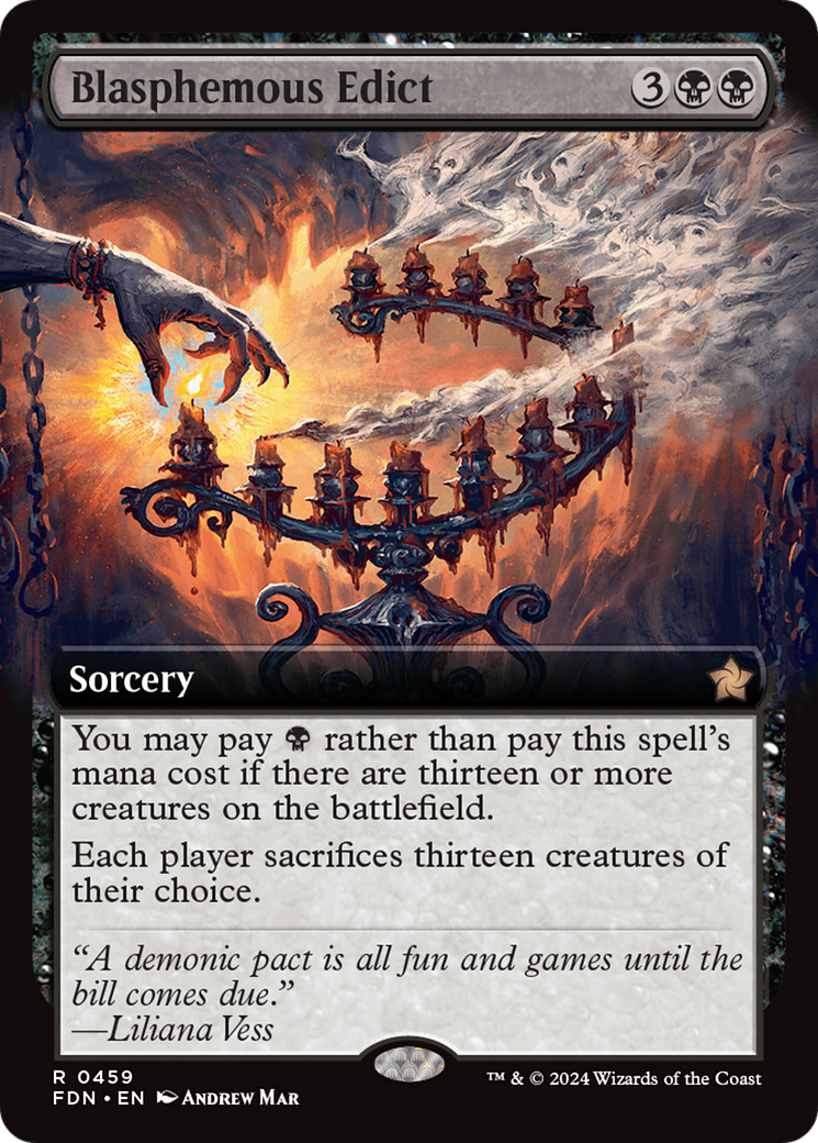 Blasphemous Edict (Extended Art) (459) [Foundations]