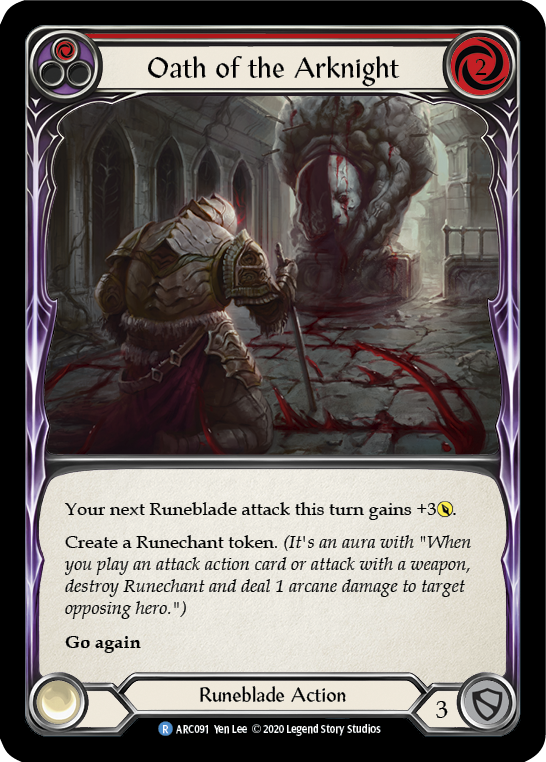 Oath of the Arknight (Red) (ARC091) [Arcane Rising]