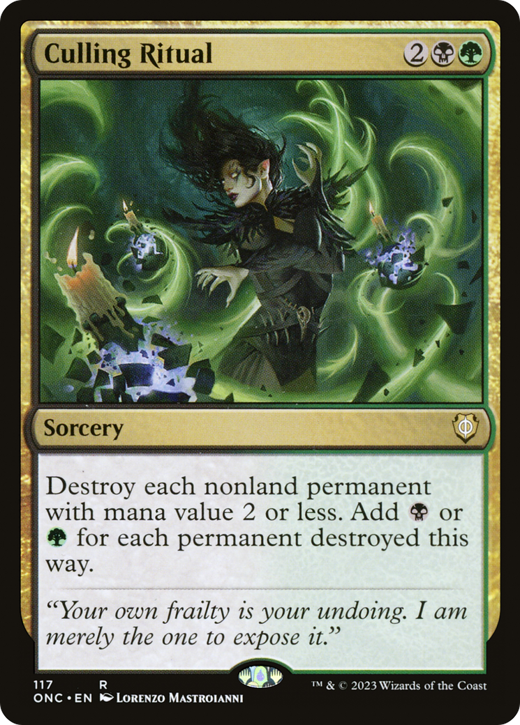 Culling Ritual (117) [Commander: Phyrexia: All Will Be One]
