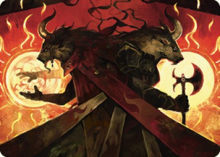 Hurloon Battle Hymn Art Card (33) [Art Series: Dominaria United]
