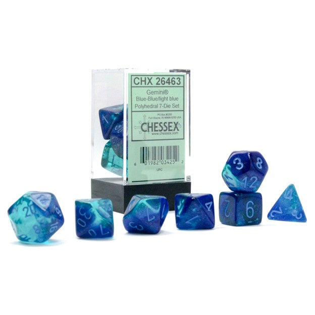 Poly Blue-Blue/light blue Luminary 7-Die Set (CHX 26463)