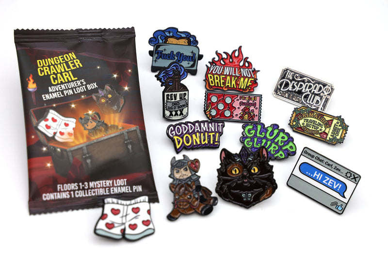 Dungeon Crawler Carl Adventurer's Pin Loot Box: Floors 1-3